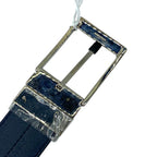 Dior Logo Buckle Belt Leather Black Daily Practical — view 3