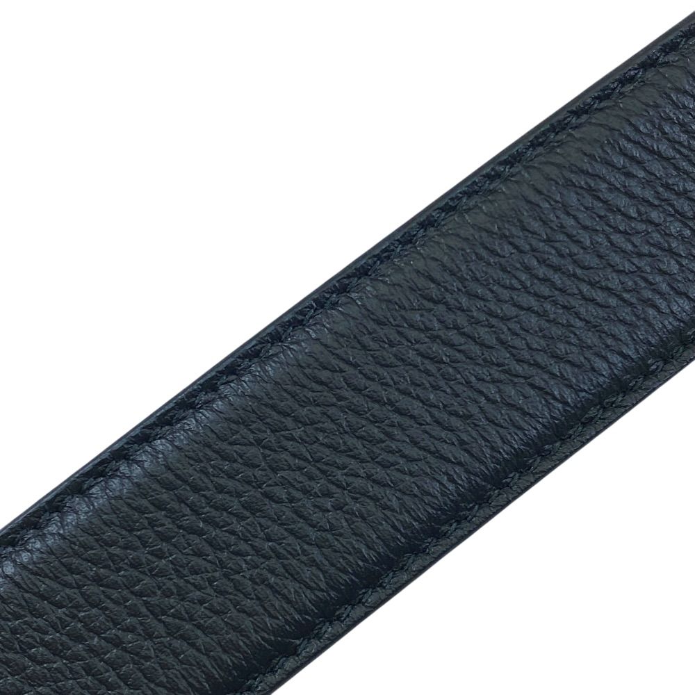 Dior Logo Buckle Belt Leather Black Daily Practical — view 8
