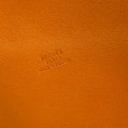 Hermes Cage Ruby Ash Line Drawstring Pouch Leather Orange Daily Going — view 3