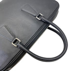 Prada Business Briefcase Handbag Logo Saffiano Leather Black Red Document — view 5