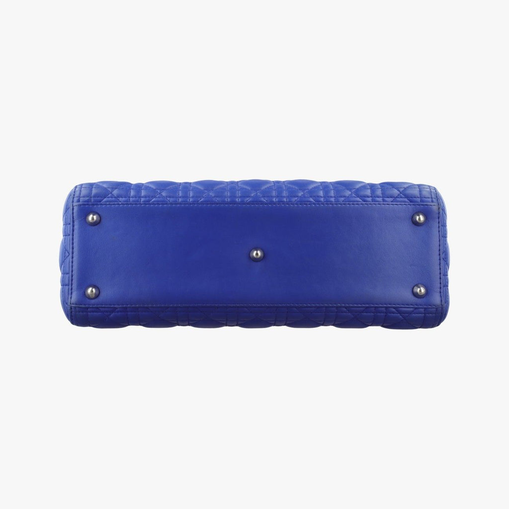 Dior Lady Blue Lambskin Handbag — view 3