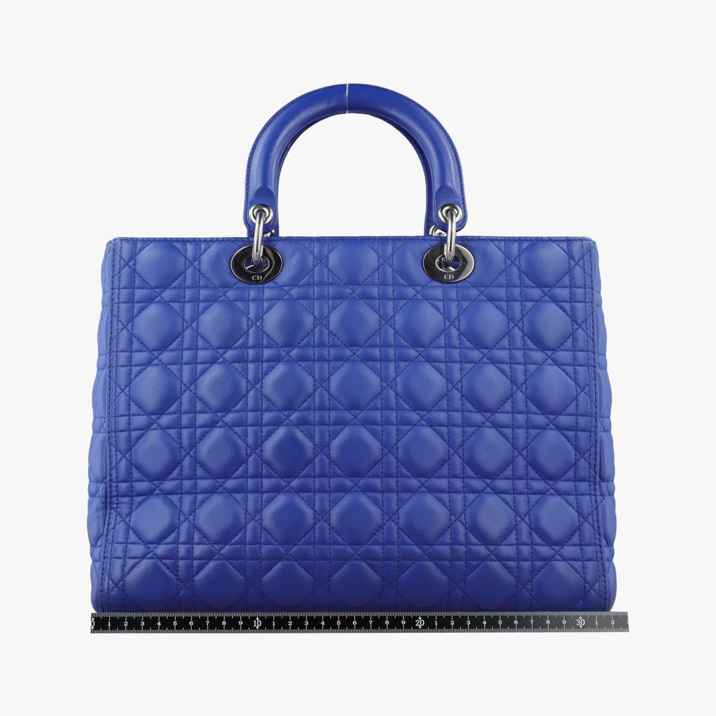 Dior Lady Blue Lambskin Handbag — view 2