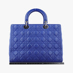 Dior Lady Blue Lambskin Handbag — view 2