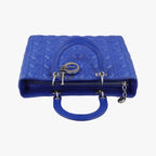 Dior Lady Blue Lambskin Handbag — view 8