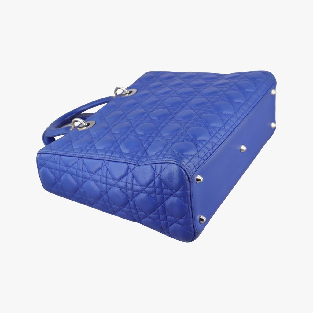 Dior Lady Blue Lambskin Handbag — view 7