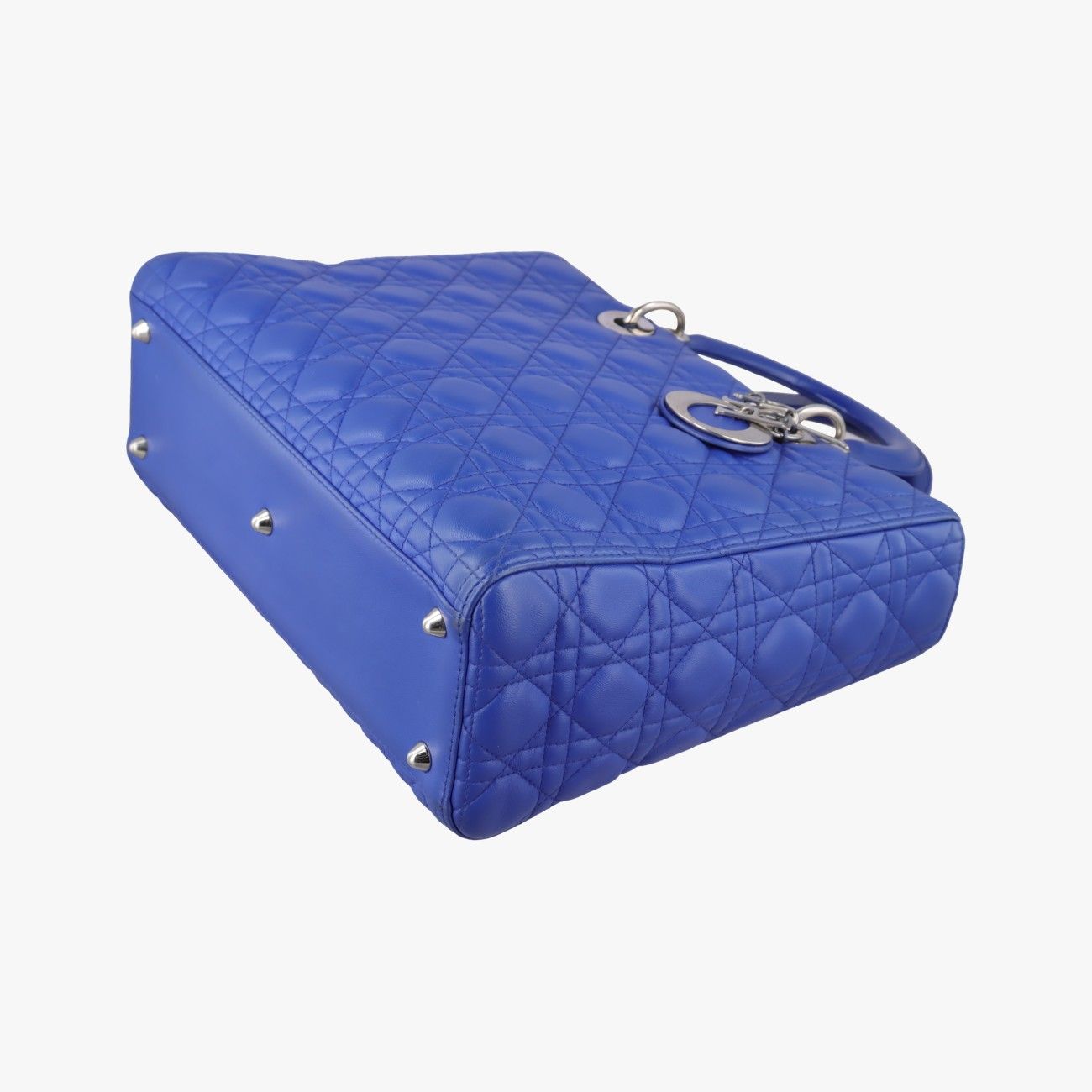 Dior Lady Blue Lambskin Handbag — view 4