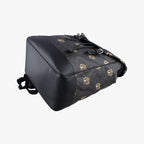 Gucci Interlocking Black GG Supreme Canvas Leather Backpack — view 4