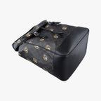 Gucci Interlocking Black GG Supreme Canvas Leather Backpack — view 5