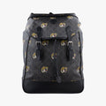 Gucci Interlocking Black GG Supreme Canvas Leather Backpack
