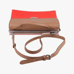 Fendi Demijule Red Brown Leather Shoulder — view 8