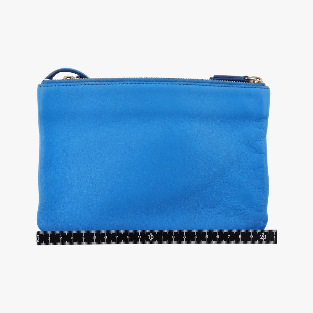 Celine Trio Blue Leather Shoulder — view 2