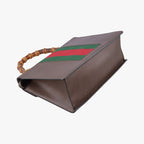 Gucci Bamboo Webbing Line Butterfly Brown Multicolor Leather Shoulder — view 7