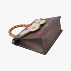 Gucci Bamboo Webbing Line Butterfly Brown Multicolor Leather Shoulder — view 5