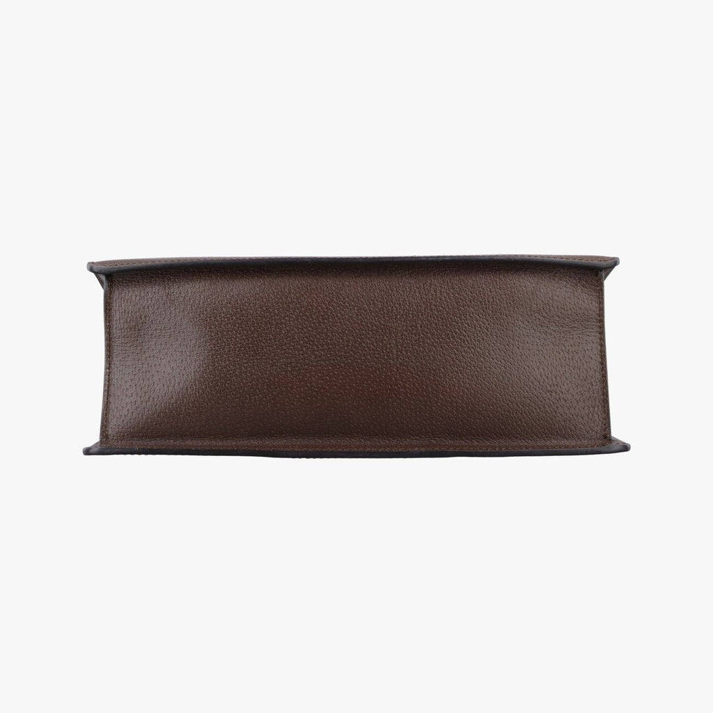 Gucci Bamboo Webbing Line Butterfly Brown Multicolor Leather Shoulder — view 3