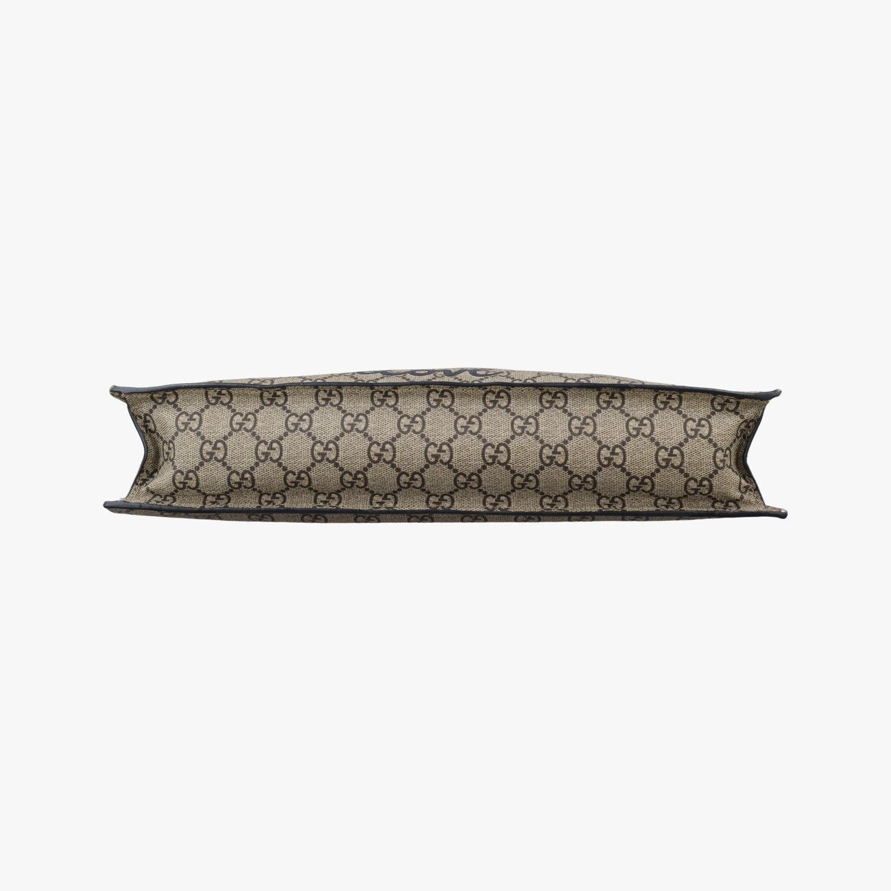 Gucci GG Supreme Kingsnake Beige Black Canvas Leather Shoulder — view 3