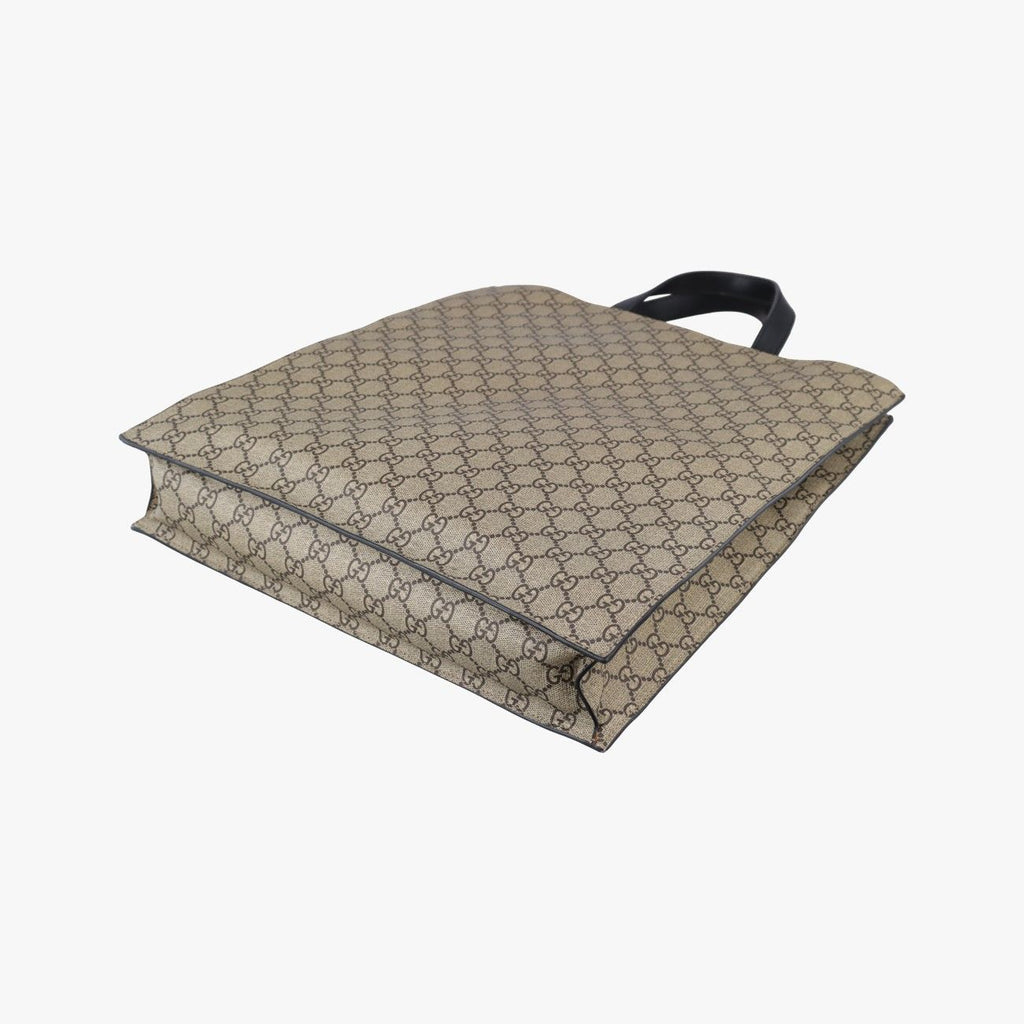 Gucci GG Supreme Kingsnake Beige Black Canvas Leather Shoulder — view 6
