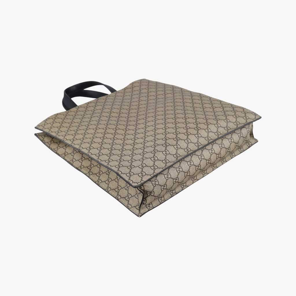Gucci GG Supreme Kingsnake Beige Black Canvas Leather Shoulder — view 7