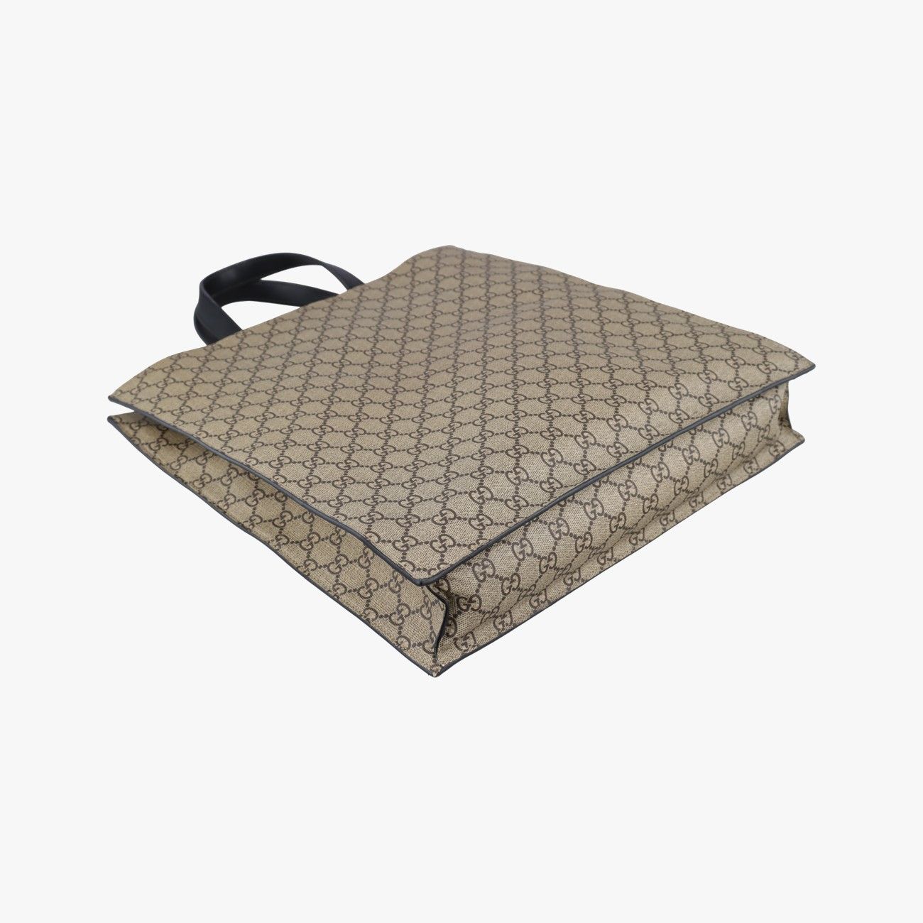 Gucci GG Supreme Kingsnake Beige Black Canvas Leather Shoulder — view 7