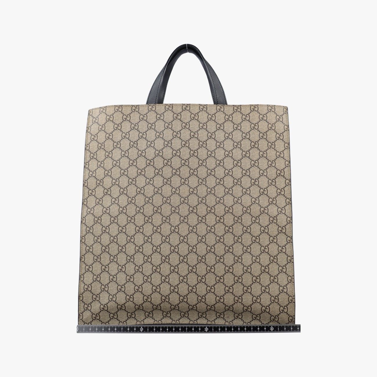 Gucci GG Supreme Kingsnake Beige Black Canvas Leather Shoulder — view 2