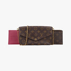 Louis Vuitton Pochette Felicie Monogram Brown Canvas Shoulder