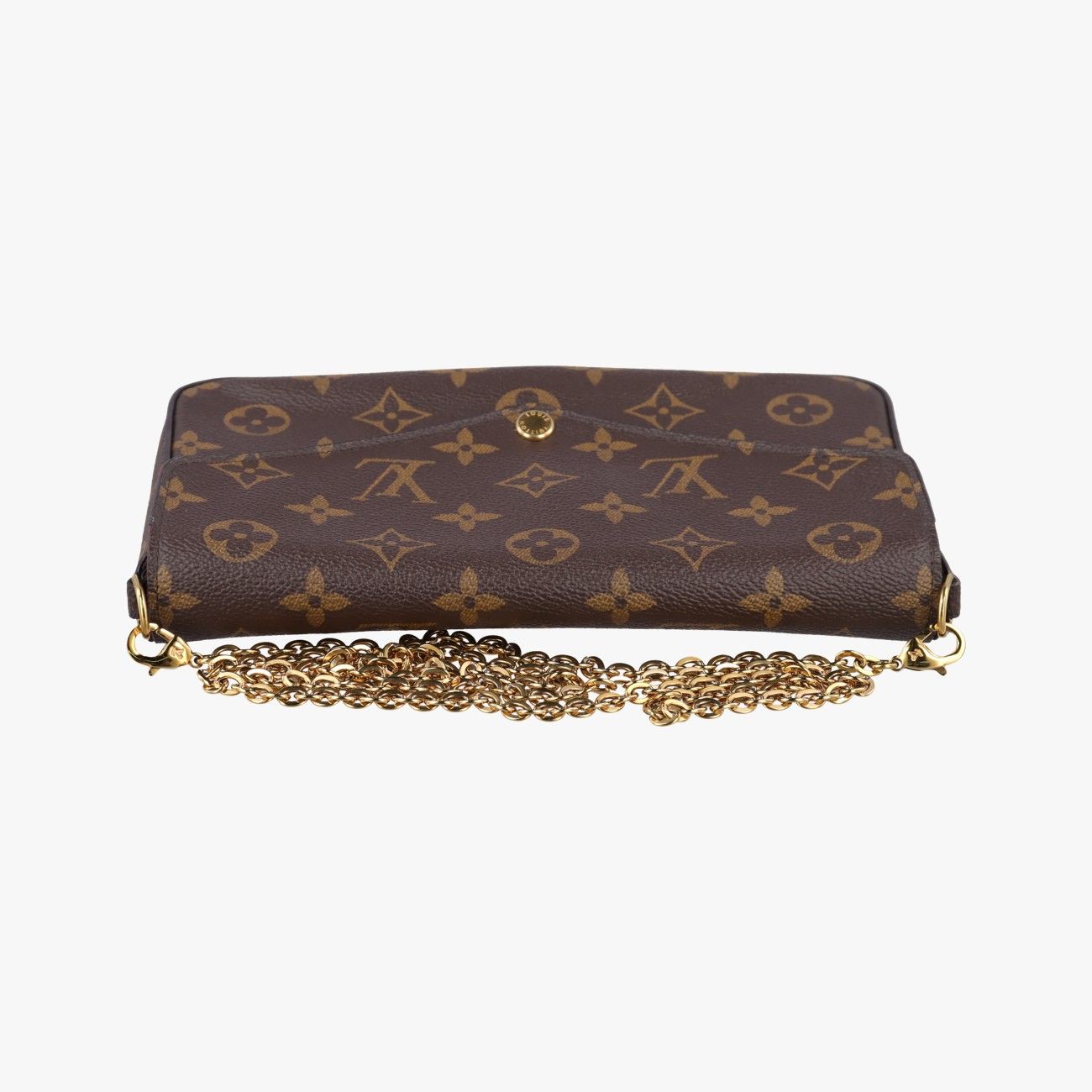 Louis Vuitton Pochette Felicie Monogram Brown Canvas Shoulder — view 8