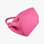 Bottega Veneta Parachute Intrecciato Rose Red Lambskin Handbag — view 5