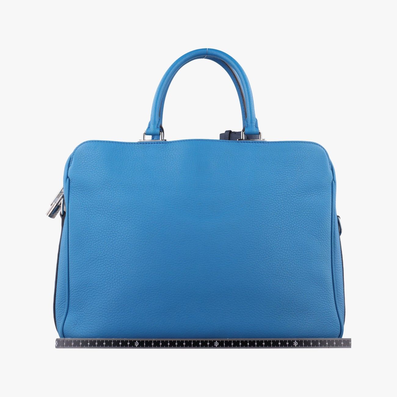 Louis Vuitton Alma Briefcase MM Blue Taurillon Leather — view 2