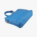 Louis Vuitton Alma Briefcase MM Blue Taurillon Leather — view 5