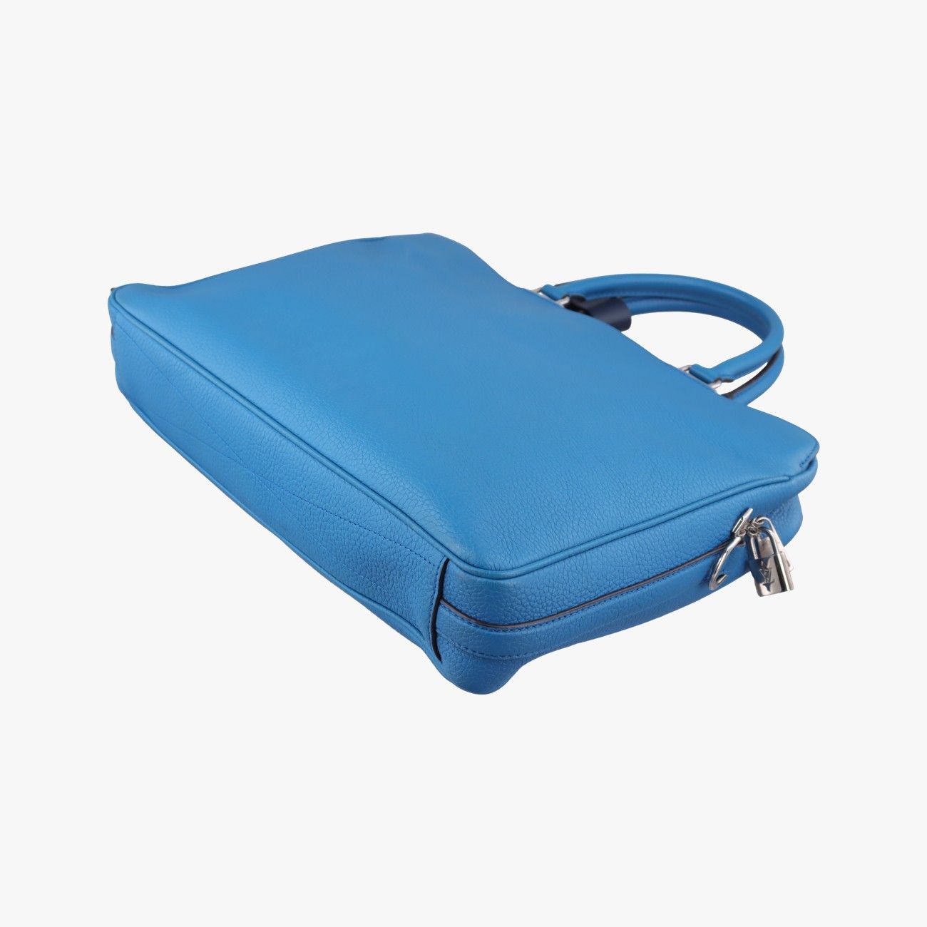 Louis Vuitton Alma Briefcase MM Blue Taurillon Leather — view 6