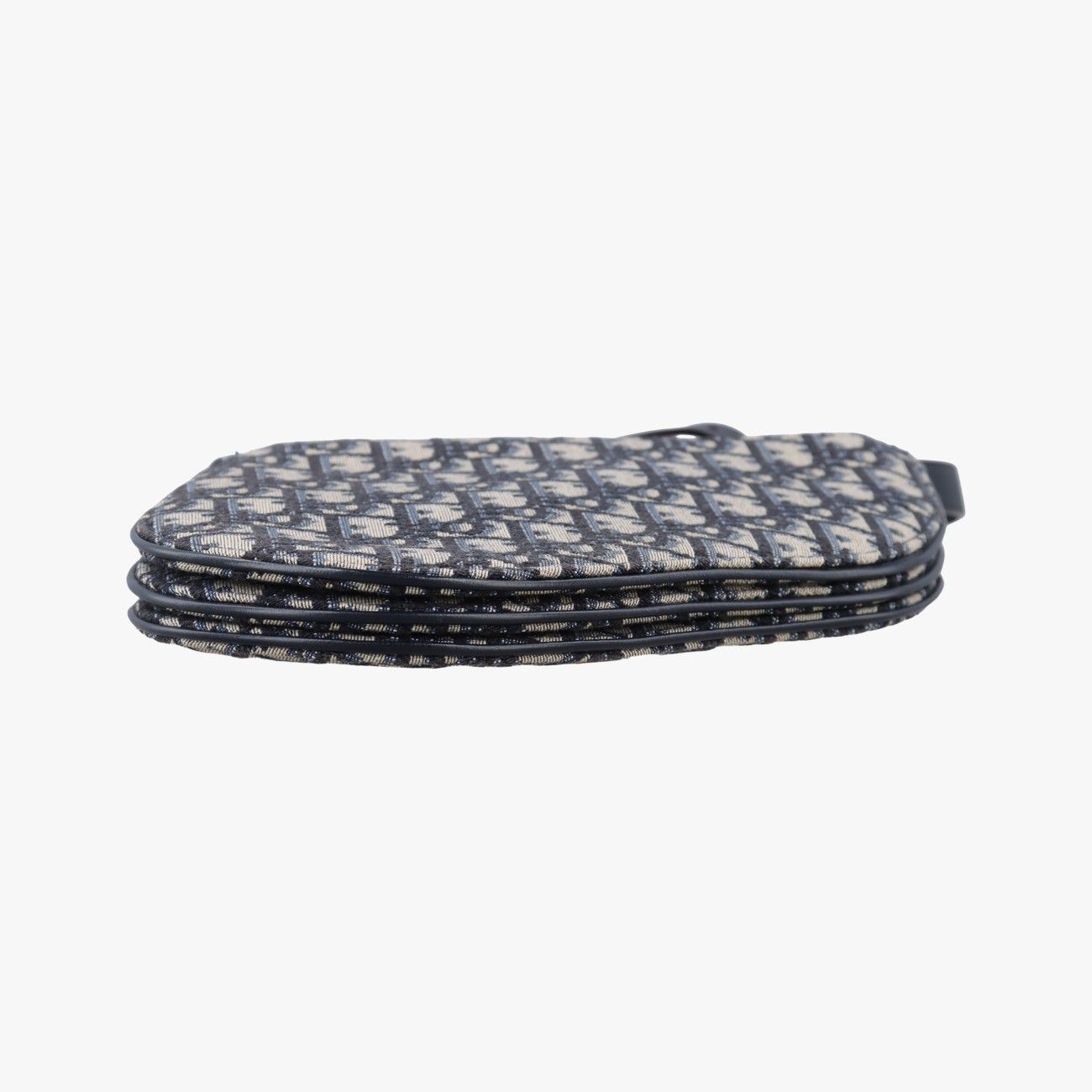 Dior Saddle Navy Gray Jacquard Shoulder — view 3