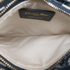 Dior Saddle Navy Gray Jacquard Shoulder — view 9