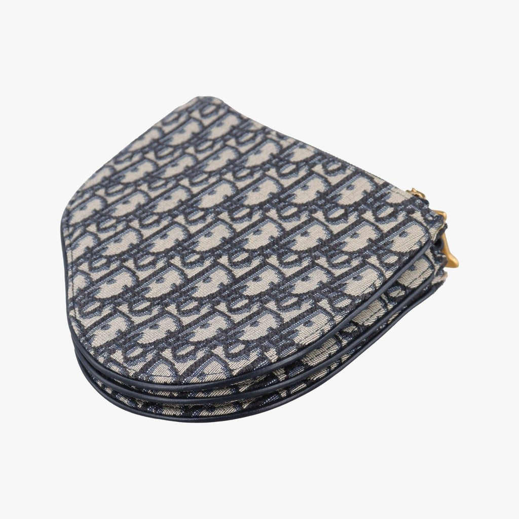 Dior Saddle Navy Gray Jacquard Shoulder — view 6