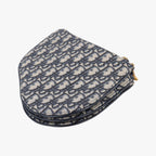 Dior Saddle Navy Gray Jacquard Shoulder — view 6