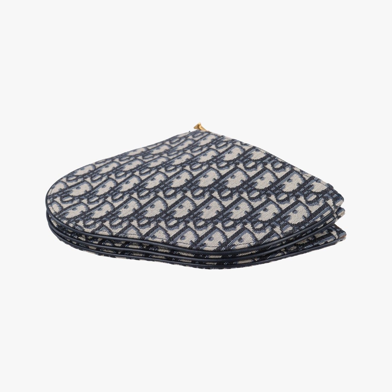Dior Saddle Navy Gray Jacquard Shoulder — view 4