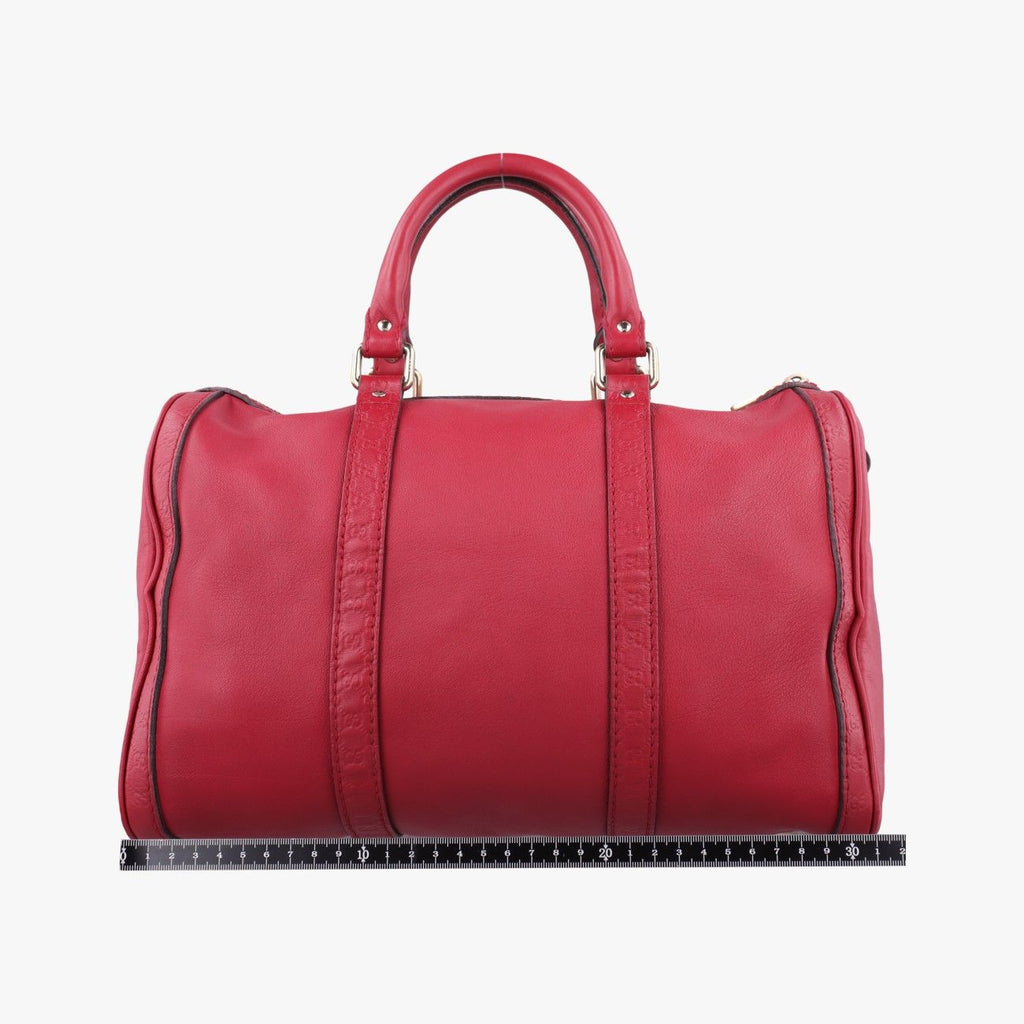 Gucci Guccissima Trim Web Joy Red Leather Shoulder — view 2