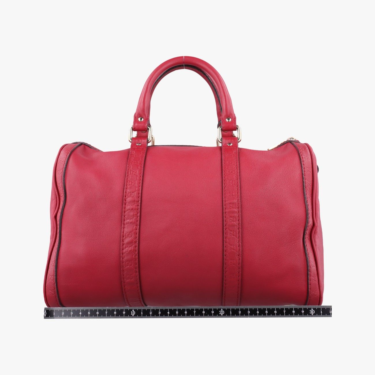 Gucci Guccissima Trim Web Joy Red Leather Shoulder — view 2
