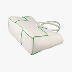 Bottega Veneta the Arco Tote White Green Lambskin — view 6