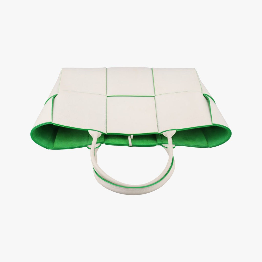 Bottega Veneta the Arco Tote White Green Lambskin — view 8