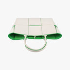 Bottega Veneta the Arco Tote White Green Lambskin — view 8