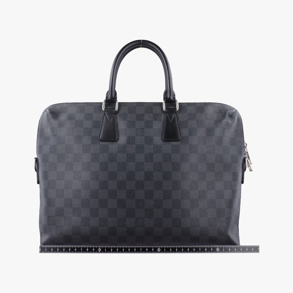 Louis Vuitton Porte Documents Jules Noir Damier Graphite — view 2