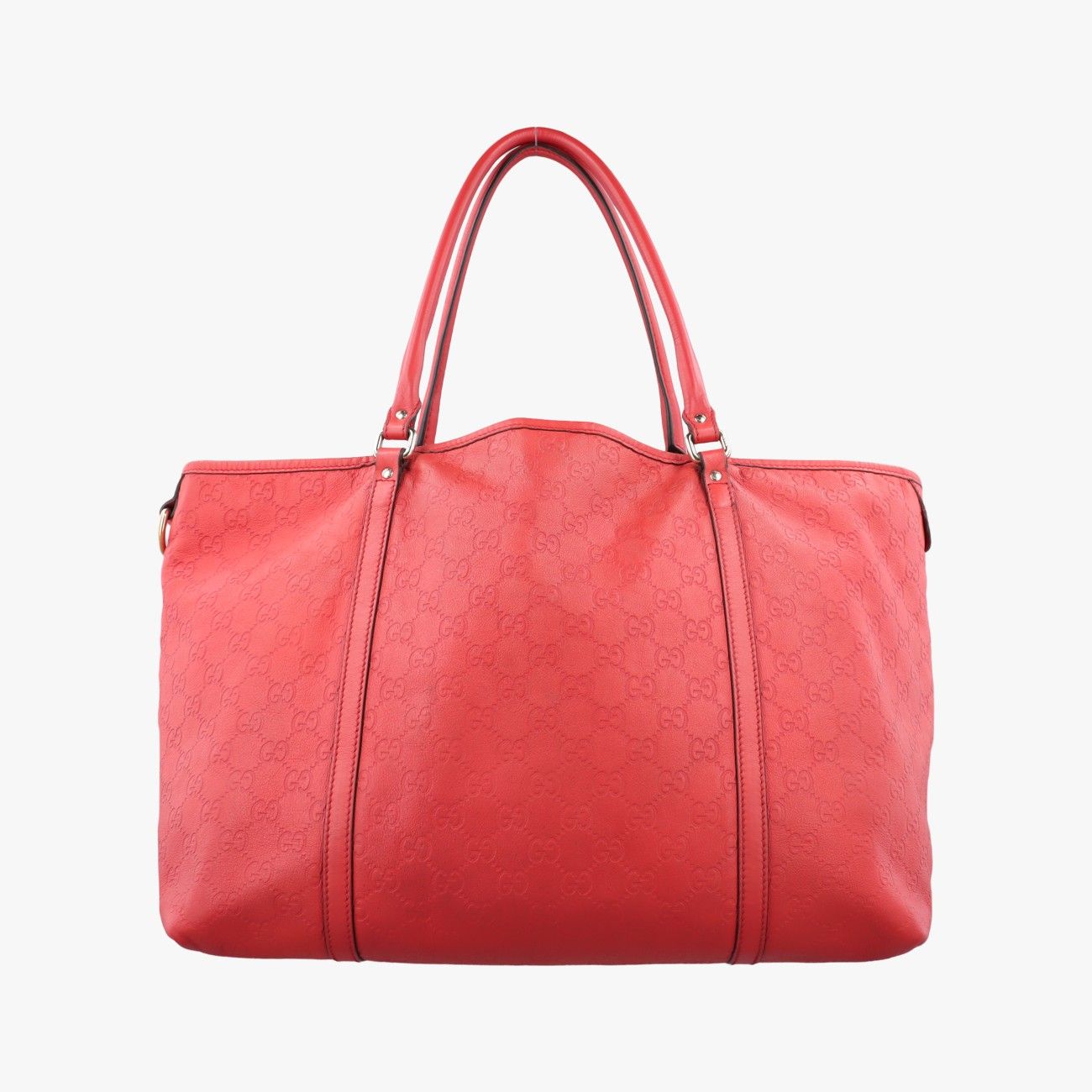 Gucci Guccissima Red Leather Handbag