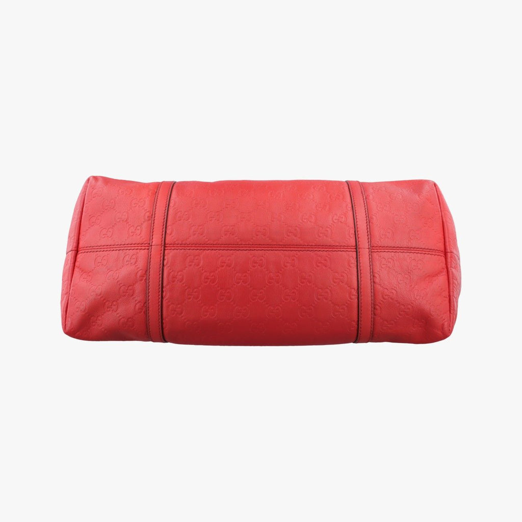 Gucci Guccissima Red Leather Handbag — view 3