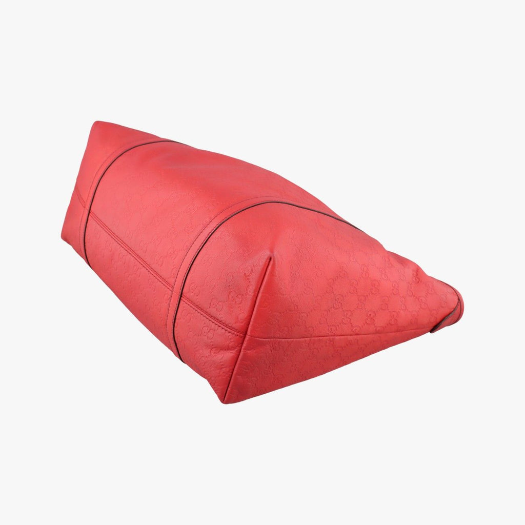 Gucci Guccissima Red Leather Handbag — view 4