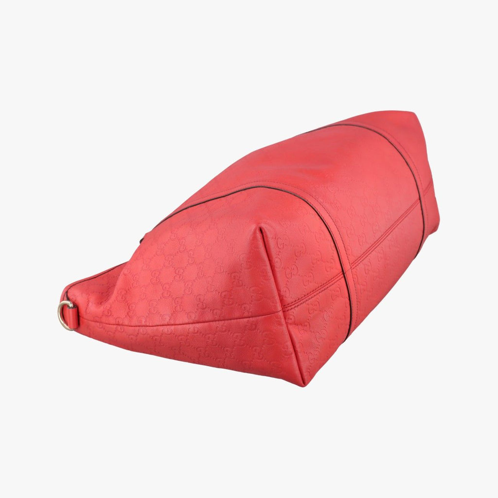 Gucci Guccissima Red Leather Handbag — view 5