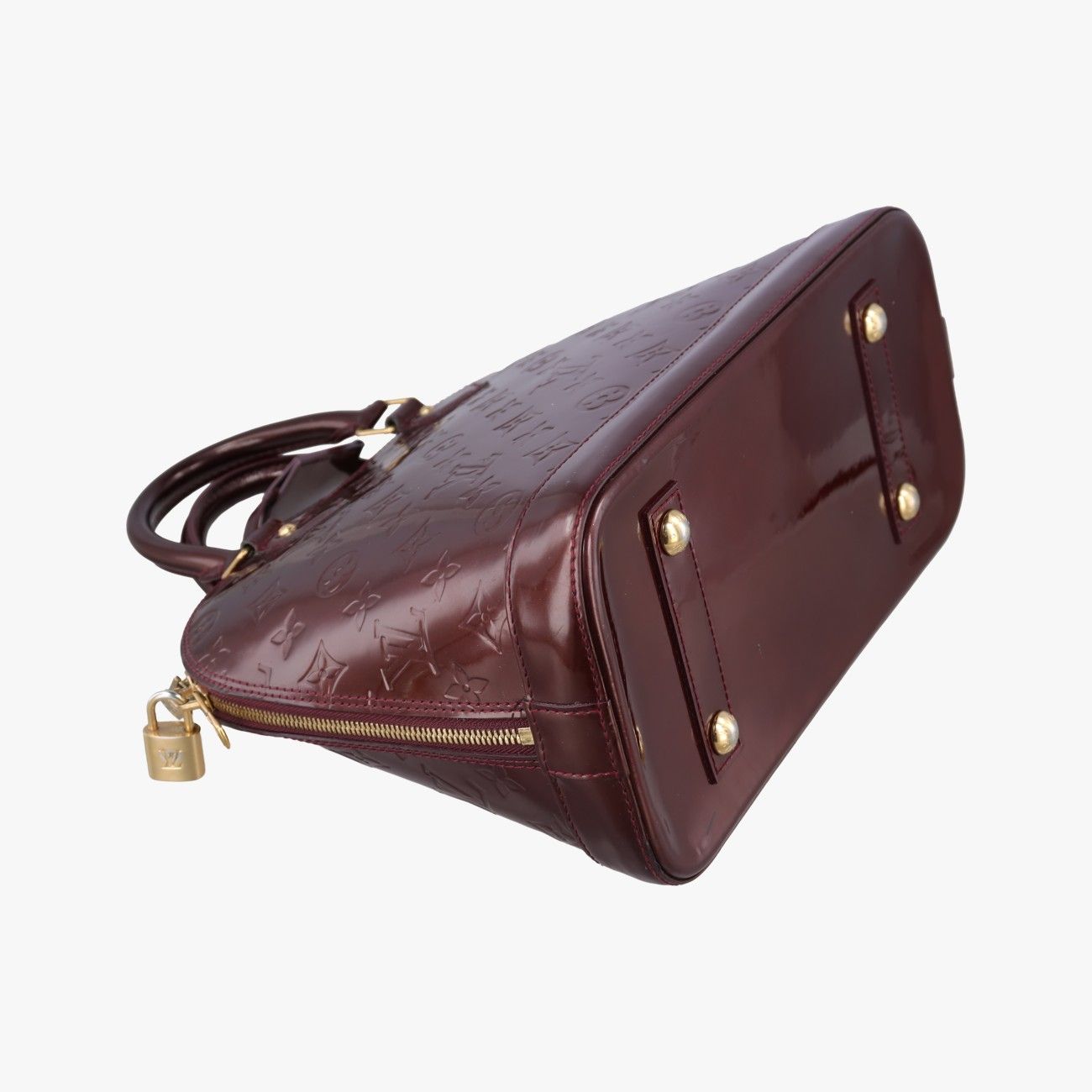 Louis Vuitton Alma PM Amarante Vernis Handbag — view 7