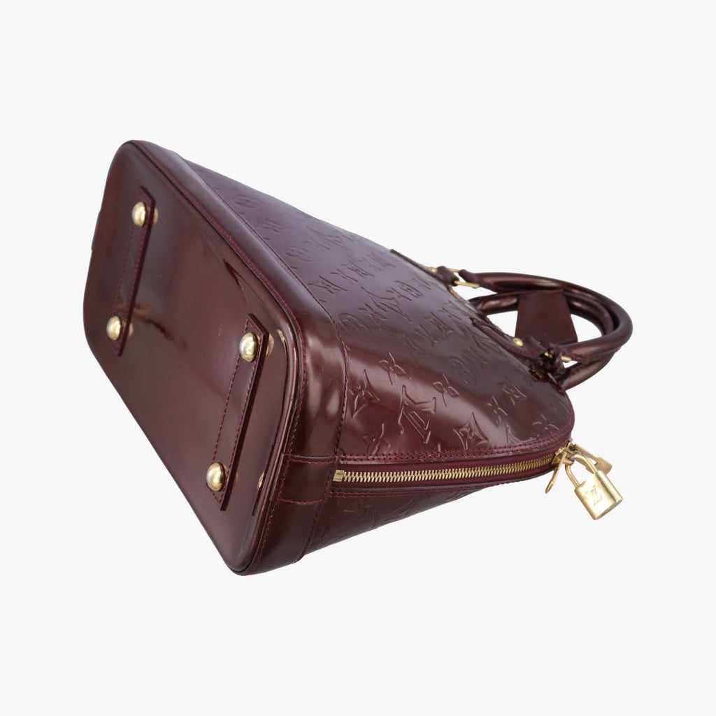 Louis Vuitton Alma PM Amarante Vernis Handbag — view 4