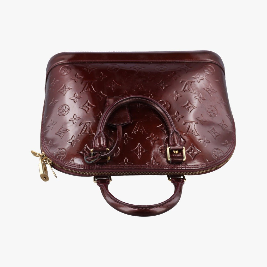 Louis Vuitton Alma PM Amarante Vernis Handbag — view 8