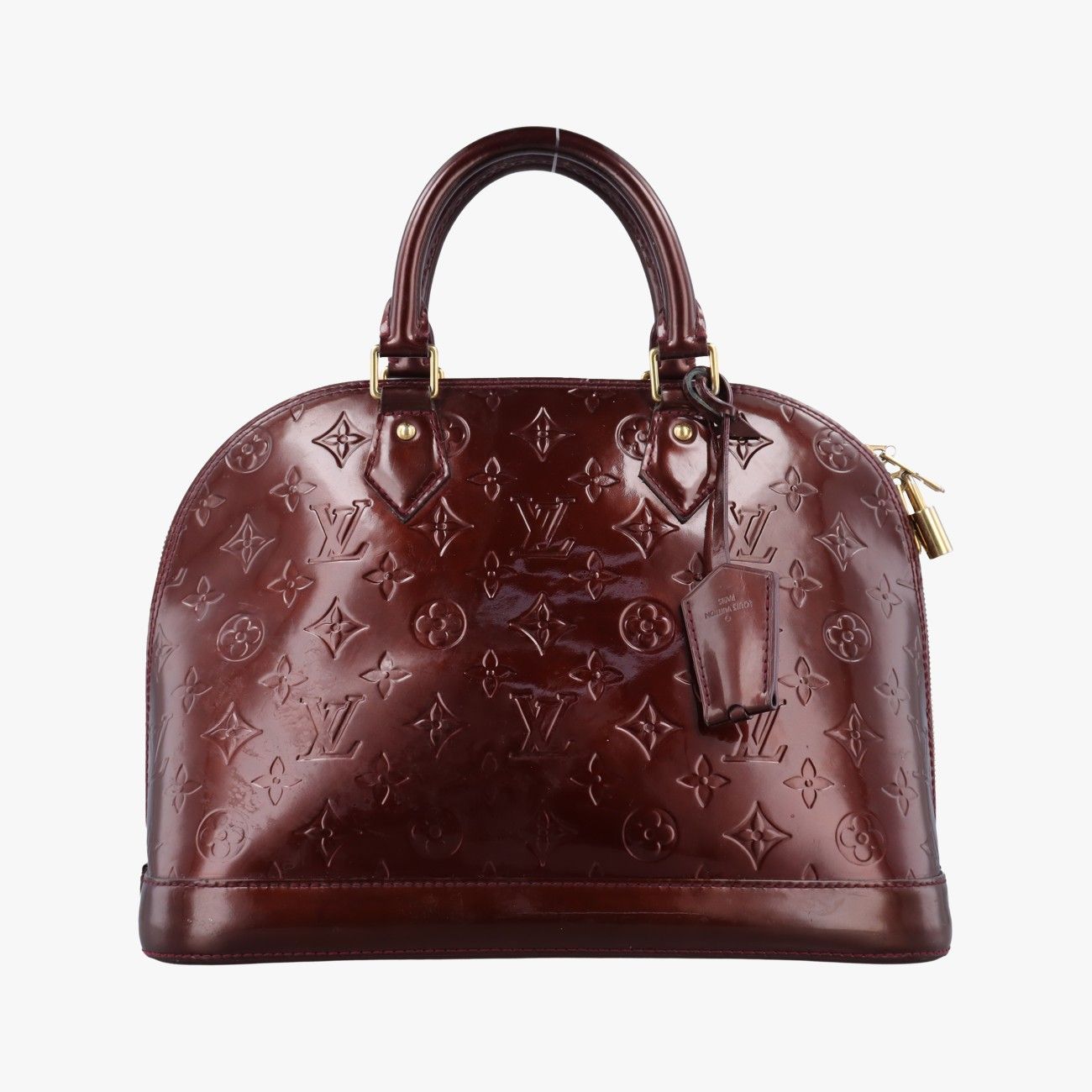 Louis Vuitton Alma PM Amarante Vernis Handbag