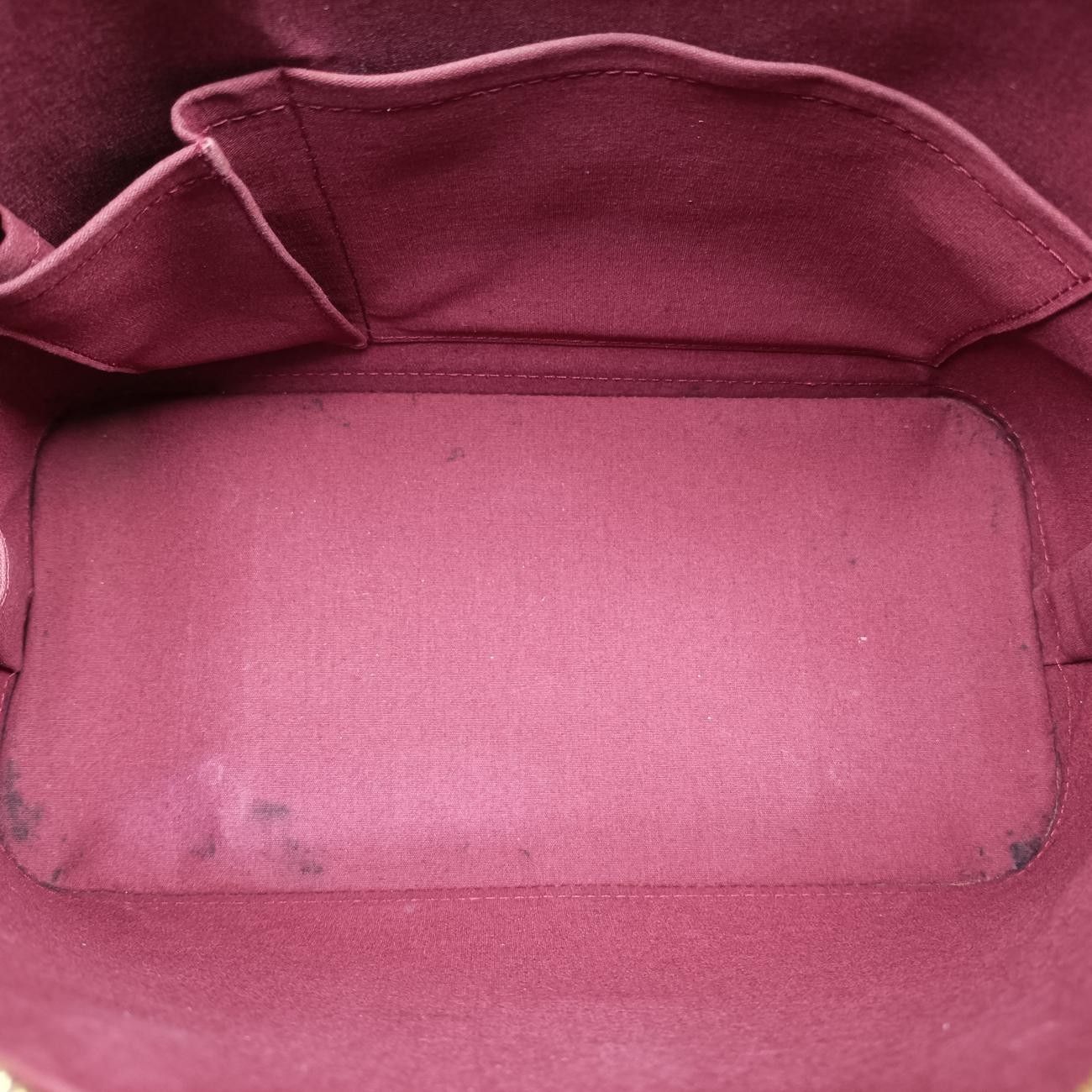 Louis Vuitton Alma PM Amarante Vernis Handbag — view 9