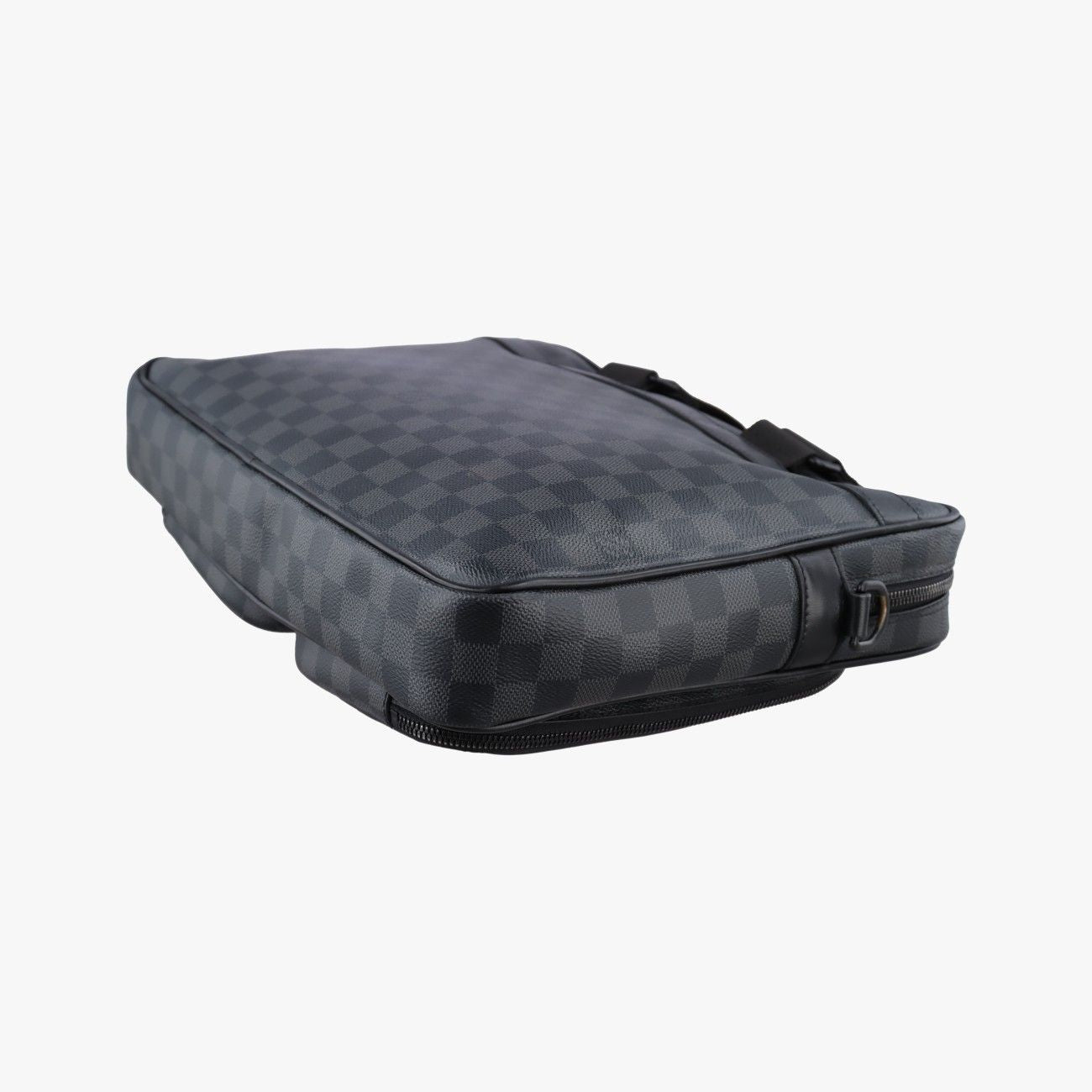 Louis Vuitton Utility Business Black Damier Graphite Tote — view 6